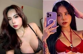 Красивая девушка показывает горячее тело в социальных сетях
